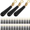 HOLIDYOYO 50 Pezzi Accessori per Pesca Antincastro Galleggianti Scorrevoli Rotazione in Silicone e Metallo per Pesca in Acqua Dolci e Salate