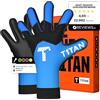 T1TAN Hobby guanti da portiere bambini AROX Blue, guanti da portiere für ragazzi, ragazze & adolescenti, 9-10 Sìhre, tanti colori, calcio guanti da portiere, traspiranti, taglia 6