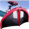 XGHDPBM Ala Gonfiabile for Il Surf, Ala Gonfiabile for Windsurf con Design della Finestra, Ala Palmare for Aquilone Foil, Ala for Surf, Aquilone A Vela for Il Surf, Paddle Board, Sport Acquatici(5㎡)
