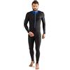 Cressi Skin 1mm (Black-Blue) [XXXL], Black/Blue, 3X-Large