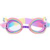 LIFKOME 1pezzi Occhialini Nuoto Antiappannamento e Protezione UV Leggeri e Resistenti Design Unicorno Colorato per Ragazzi e Ragazze per Piscina e Attività Acquatiche