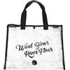 HUSHUI Borsa da Spiaggia in PVC Trasparente per Nuotare e Viaggiare con Design Elegante e Maniglia Facile da Trasportare