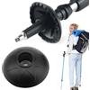 Generic Cestini per bastoncini da trekking, disco fango, 2 pezzi, punta rotonda per bastoncini da trekking, scudo per terreno con blocco solido, accessorio per camminare, attrezzatura per sentieri sporchi