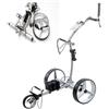 Generic Carrello da golf elettrico pieghevole con telecomando, leggero, portatile, alimentato a batteria, per tutti i campi da golf e golfisti senior, 9 velocità regolabile, 12 km/h e 30 °, compatto per