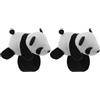 FOYTOKI 2 Pezzi Decorazioni Manubrio Panda in Peluche per Mountain Bike, Facile Installazione, Design Creativo e Stile Accattivante, Accessori Bici Originali e Carini