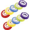 Anneome Bobine in Silicone per Pesca 10 Pezzi, Organizer Portatile e Versatile per Fili da Pesca, Avvolgimento Sicuro Senza Danni, per Attrezzatura Pesca