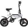 AVDLEU Bici Elettrica Pieghevole 14/16 Pollici Uomo Donna, Ebike con Display LCD, 4 Modalità di Guida, Freni a Disco, Bicicletta Elettrica per Città, Pendolari e Tempo Libero