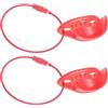 MOKKHNB 2 Pezzi Clip Porta Disco in Plastica e Metallo Portatile per Fissare e Trasportare Dischi da Outdoor Rosso