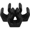 JOINPAYA Morsetto Nylon 25Mm Nero Set 4 Pezzi Clip Singola per Tubo con Design Moderno per Yacht e Attrezzature Marine