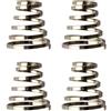 JEWEDECO Set da 4 Pezzi di Molle per Sgancio Rapido Bici in Lega di Alluminio Argento, Resistente e Facile da Usare per Ruote Mountain Bike e Accessori Ciclismo