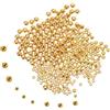 GLSTOY 300 Pezzi Perline da Pesca Oro in ABS Forma Rotonda 3-5mm Esche da Pesca Facili da Trasportare per Attrezzatura Professionale