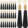 GLSTOY 50pezzi Accessori Pesca Anti-groviglio con Supporti Galleggianti Rotanti in Silicone Resistenti per Acqua Dolci e Salate Attrezzatura Versatile per Pesca con Galleggianti