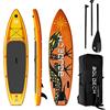 BOUDECH Stand Up Paddle Board Flatwater/Touring - Tavola da SUP gonfiabile 300X75X15 cm con pagaia regolabile, cavigliera, gonfiatore, kit riparazione e borsa da trasporto. Peso Max 140kg