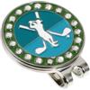 PACKOVE Marcatore Magnetico in Lega di Zinco Verde, Resistente alla Ruggine con Clip per Cappello e Facile da Usare per Palline da Golf per Terreno da Golf