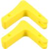 CHILDWEET Supporto da Trasportare 2 Muro in Bilanciere da Pezzi Plastica per Gialla, Resistente Facile Palestra Domestica e Ufficio