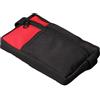 Tressify Borsa multiuso da uomo in tessuto Oxford nero, organizer a doppio strato, scomparti per carte e penne, piccola tasca per il trasporto in vita avventure all'aperto, marsupio multifunzione 17 x 11,9 cm