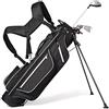 CVHfhjTG sacca da golf, Borsa da golf, borsa leggera, portatile, tracolla regolabile, comoda e accessibile