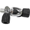 Folpus Adattatore per Porta di Ricarica della Bombola da Immersione, Accessorio 3500 PSI, Connettore per Snorkel Professionale Compatto in Metallo, Valvola D