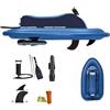 KAIKAFEI Barca Gonfiabile 500W, Tavola da Surf Motorizzata Batteria 10000mAh e Scooter Subacqueo Combo, Motore di Motore Elettrico Universale per Imbarcazioni SUP Adulti Lago