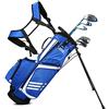 CVHfhjTG sacca da golf, Borsa da golf con supporto, borsa retrattile for viaggi, organizer di grande capacità for divisori a 3 vie(Blue)