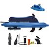 KAIKAFEI Barca Gonfiabile Elettrica 500W, Tavola da Surf Motorizzata 10000mAh e Scooter Subacqueo Combo, Fuoribordo Propulsore Universale per Canoa Stand Up Paddle Adulti