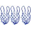BRIGHTFUFU Set 3 Reti in Nylon Resistente con Coulisse per Palloni da Basket e Calcio, Borsa Compatta e Facile da Trasportare per Istituti di Formazione