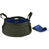 OHPHCALL Bacinella Pieghevole da 12l per attività All'aperto e Escursionismo in Cordura e Nailon con Doppie Cinghie e Borsa Portaoggetti Blu