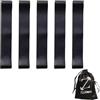 Generico Set di 5 Bande Elastiche Fitness in TPE - Loop Band per Allenamento, Yoga e Riabilitazione (Nera (15-20 kg))