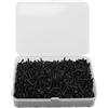 WIHFHGZ Inserti per Racchetta Badminton in Nylon 2,1x13mm, Set di Protezioni per Fori Corde, Colore Nero - Riduzione Rumore, Resistenza All'usura, Migliore Distribuzione Pressione