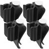 SAFIGLE Clip Porta Putter da Golf in ABS Nero 4 Pezzi Supporto Gancio Accessori per Mazze Golf Uso Domestico e Scolastico