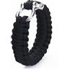 Alasum Bracciale in Corda Paracadute Resistente Fino a 190kg di Sopravvivenza con Fibbia in Acciaio Inox Nero Colore Casuale per Campeggio e attività Outdoor