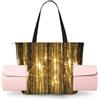 ZYJHYY Borsa da yoga da donna con paillettes dorate con stampa scintillante con tappetini da yoga, borsa da trasporto per allenamento pilates