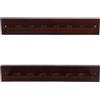 CLISPEED Porta Stecche da Biliardo Supporto Elegante e Salvaspazio 6 Fori a Forma di T in Legno Massello da Parete per Uso Domestico e Club