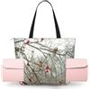 ZYJHYY Borse da yoga da donna con stampa di alberi di betulla con tappetini da yoga borse Carrier Borsa da trasporto per allenamento pilates