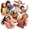 OMNRELM Cuscino Personalizzato con Foto, Cuscino su Misura a Forma di Corpo, Regali Divertenti Personalizzati per Amici, Compleanno, San Valentino, Animale Cane Gatto