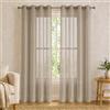 VKZ Tende Trasparenti Leggere in Voile con Occhielli, Set da 2 Pannelli 140 x 290 cm, Tende Filtranti per Soggiorno Camera da Letto,Tortora
