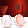 Yuinzin Luce Notturna Bambini con Retroilluminazione 2 Pezzi, Luci con Sensore di Movimento, AUTO/ON/OFF Luce Notturna da Presa, Luminosità Regolabili, per Cameretta, Corridoio, Bagno e Cucina - Luce Rossa
