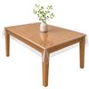 VKZ Copritavolo Trasparente in PVC Impermeabile, Tovaglia Trasparente Antimacchia e Antiscivolo,0.2mm 140×130cm, per sala da pranzo e soggiorno