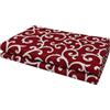 VKZ Copriletto Granfoulard 240 x 280 cm, Telo Copritutto Multiuso per Letto e Divano, Gran Foulard per Divano, Fantasia Barocca Bordeaux