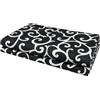 VKZ Copriletto Granfoulard 180 x 280 cm, Telo Copritutto Multiuso per Letto e Divano, Gran Foulard per Divano, Fantasia Barocca Nero
