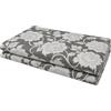 VKZ Copriletto Granfoulard 180 x 280 cm, Telo Copritutto Multiuso per Letto e Divano, Gran Foulard per Divano, Fantasia Floreale Grigio