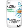 Gourmet Purina Gourmet Nature's Creations Soup Umido gatto 40 gr Tonno e gamberetti - confezione da 32 pezzi - Cibo umido per gatti - 1° ORDINE? 20% di sconto SU BRAND ESCLUSIVI, codice BZR20