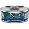 Farmina N&D Ocean Feline Umido 70 gr Tonno, sardine e gamberetti - confezione da 30 pezzi - Cibo umido per gatti - 1° ORDINE? 20% di sconto SU BRAND ESCLUSIVI, codice BZR20