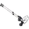 Carrello Portapacchi Pieghevole Max 70kg Con Maniglie Telescopiche E Altezza Regolabile, 41x38.5x100 Cm, Argento