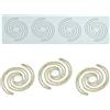 XiaoShenLu Tappetino in pizzo fondente in silicone, stampo per impressione artigianale di zucchero, decorazione per cucina molecolare di torte commestibili, 4 fori spirale 6