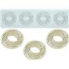 XiaoShenLu Tappetino in pizzo fondente in silicone, stampo per impressione artigianale di zucchero, decorazione per cucina molecolare di torte commestibili, fori 4 spirale 4