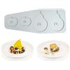 XiaoShenLu Silicone Fondante Pizzo Mat, Zucchero Craft Stampo di Impressione Torta commestibile Cucina Molecolare Decorazione, 4 fori Apple & Pear