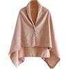 LIUYUYOUGO Poncho Donn Coperta Indossabile Da Donna Multiuso In Pile Sherpa Scialli Mantella In Flanella Con Bottoni Soffice Pigiama In Pile Caldo Invernale In Peluche Per La Casa Rosa
