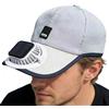 Generic Cappello di raffreddamento ad energia solare, cappello da sole a tesa larga, 30,5 x 20,3 cm, cappello da baseball per esterni, con cinturino regolabile, copricapo estivo in poliestere, cappello