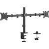 MACLEAN Supporto Maclean Braccio da tavolo per monitor doppio 17-32" max 2x9kg Nero [MC-754N]